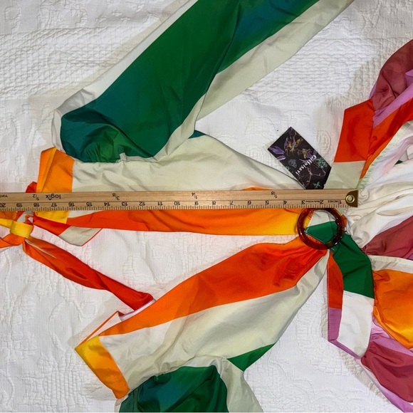 NWT Giffniseti Dress Gown Size Small Floor Length Maxi Multicolor NEW - Picture 5 of 13